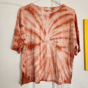 Anthropologie Maronie Tie Dye Tshirt NWOT- Orange